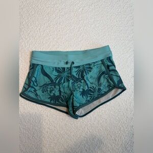 ATHLETA GIRL CANNONBALL 2.0 SWIM SHORT Surf Dream Gulf green youth girls large